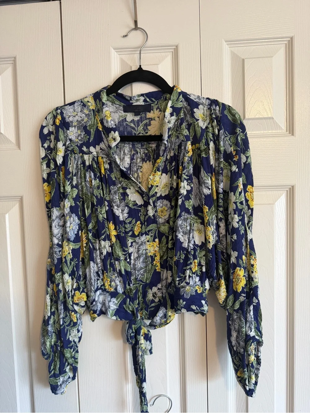 Floral Long Sleeve Navy Maxi Matching Set